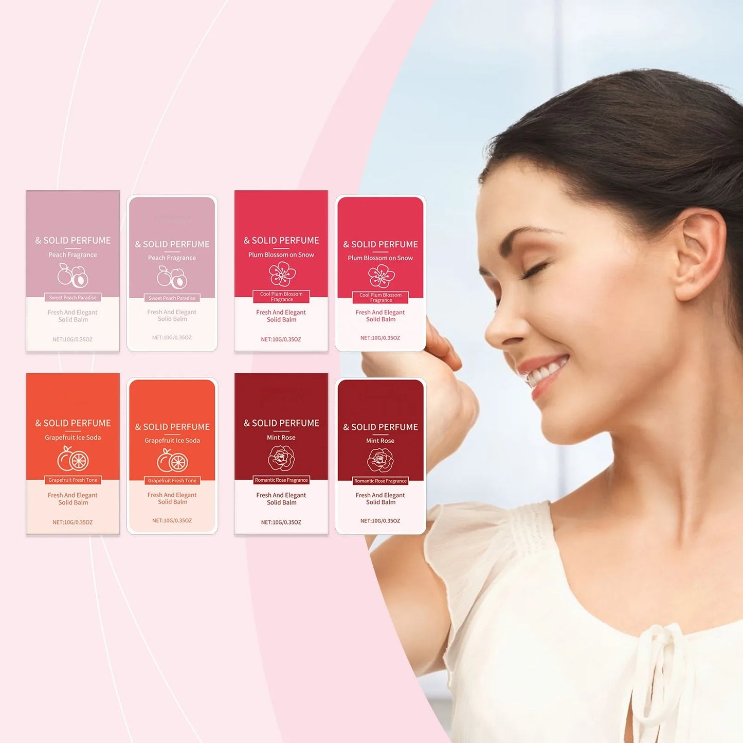 Solid Perfume Long-Lasting Fragrance Light Fragrance Daily Dating Portable Perfume Floral Solid Perfume Fresh And Elegant
