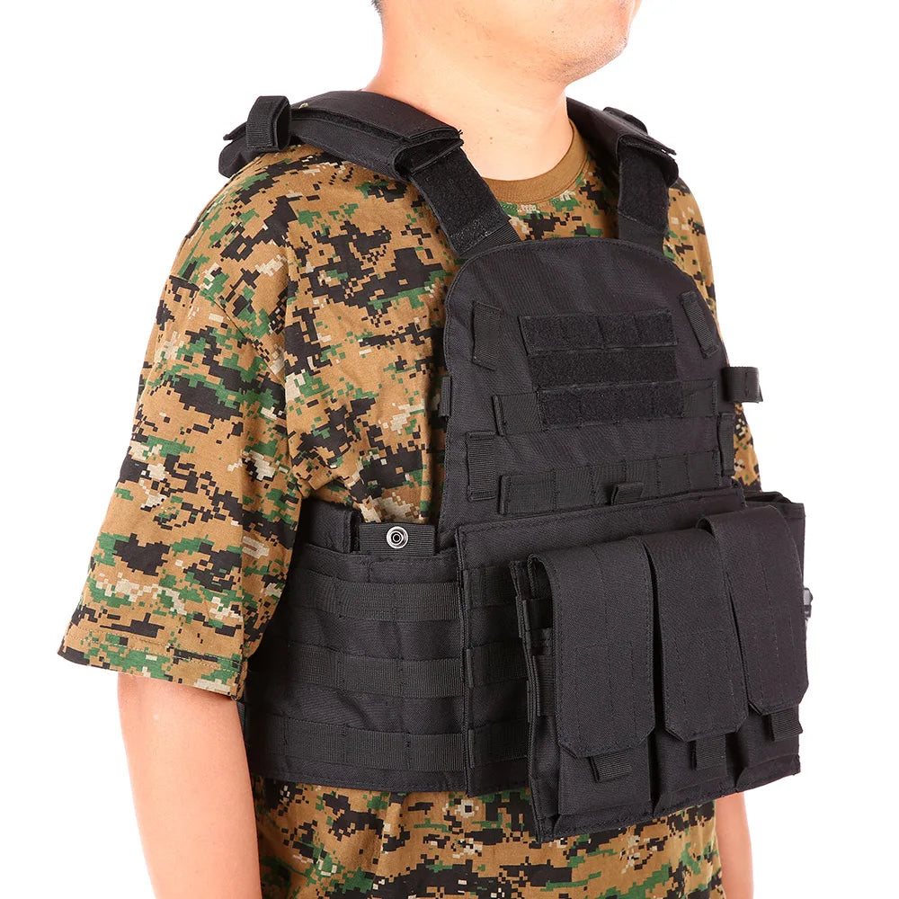 Outdoor Men's Modular Vest Hunting Gear Load Carrier Vest with Hydration Pocket