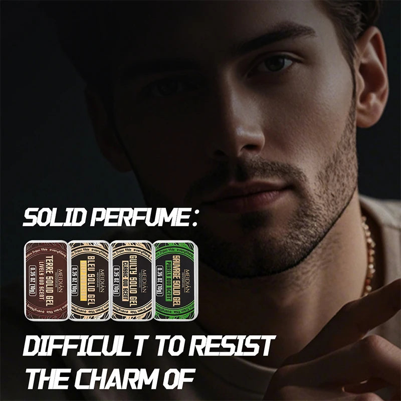 Solid Perfume Set Unisex Portable Fragrance Eau De Toilette Floral Fruity Elegant Fresh Charm Energetic Confident Solid Parfum