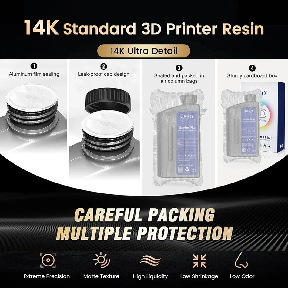 JAYO 5kg 14K Standard Liquid Photopolymer Resin high precision UV Resin apply Photon Mono For LCD 3D Printer Printing Materia