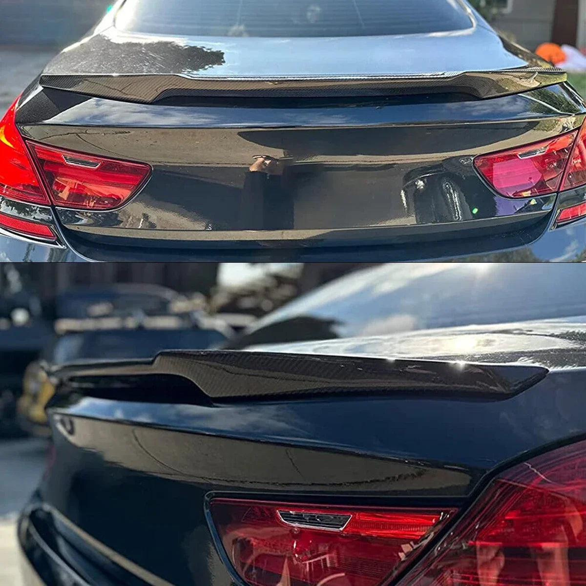Fits 12-18 BMW 6 Series Gran Coupe F06 M6 Carbon M4 Style Rear Trunk Spoiler ABS