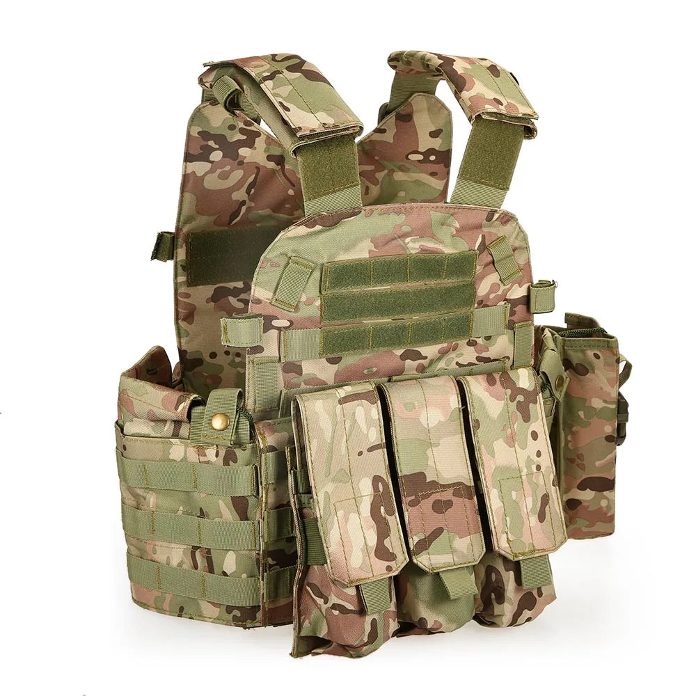 Outdoor Men's Modular Vest Hunting Gear Load Carrier Vest with Hydration Pocket