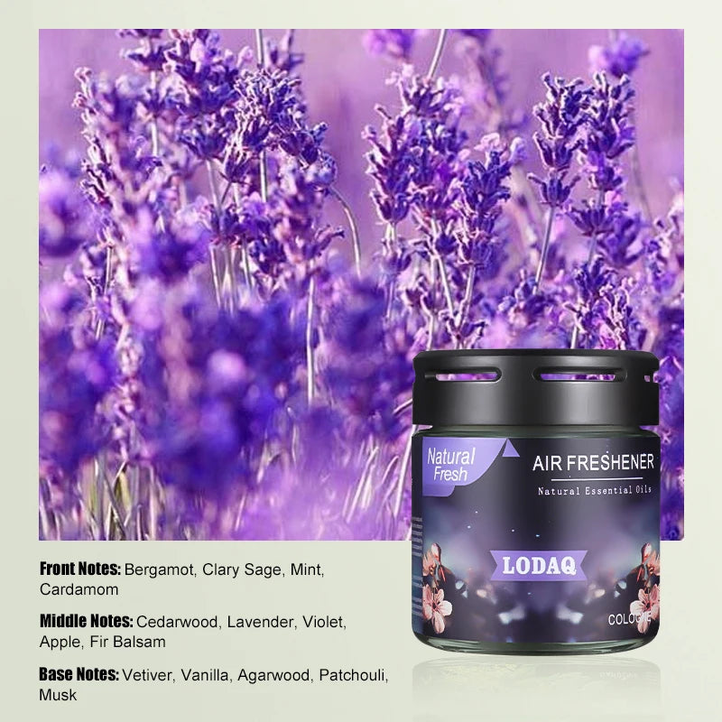 1pc Car Solid Perfume, Car-mounted Aromatherapy for In-car Use, Odor-eliminating Fragrance, Glass Jar Scented Balm