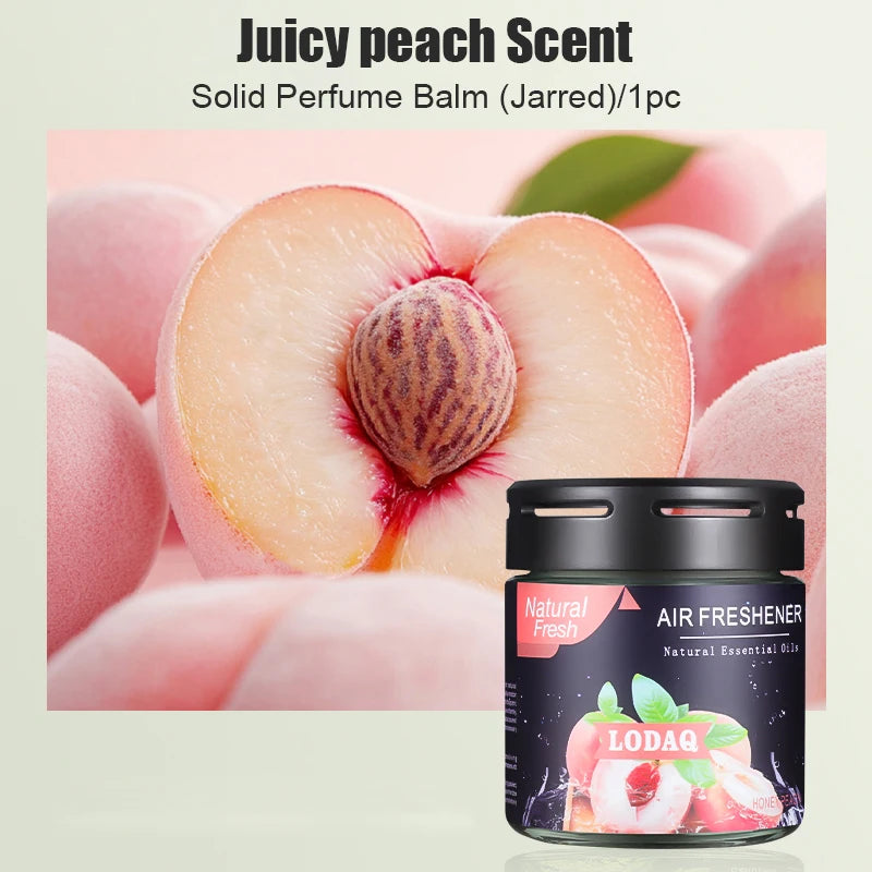 1pc Car Solid Perfume, Car-mounted Aromatherapy for In-car Use, Odor-eliminating Fragrance, Glass Jar Scented Balm