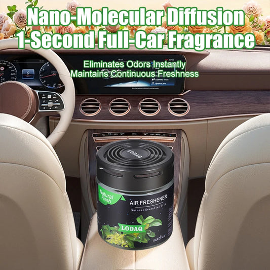1pc Car Solid Perfume, Car-mounted Aromatherapy for In-car Use, Odor-eliminating Fragrance, Glass Jar Scented Balm