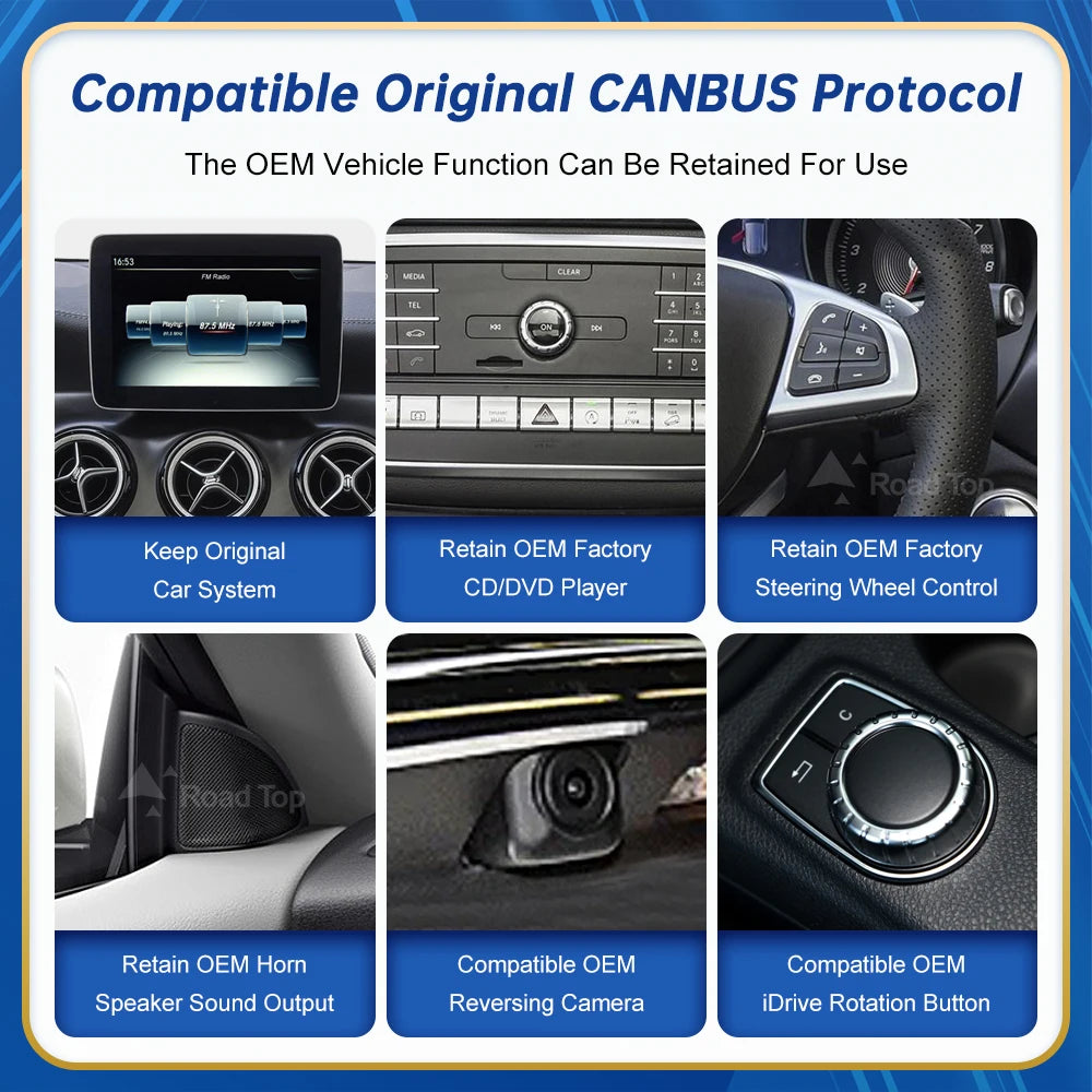Touch Display Multimedia Player for Mercedes Benz A B CLA GLA W176 X117 X156 W463 W246 2016-2018 NTG5.0 GPS Carplay Screen
