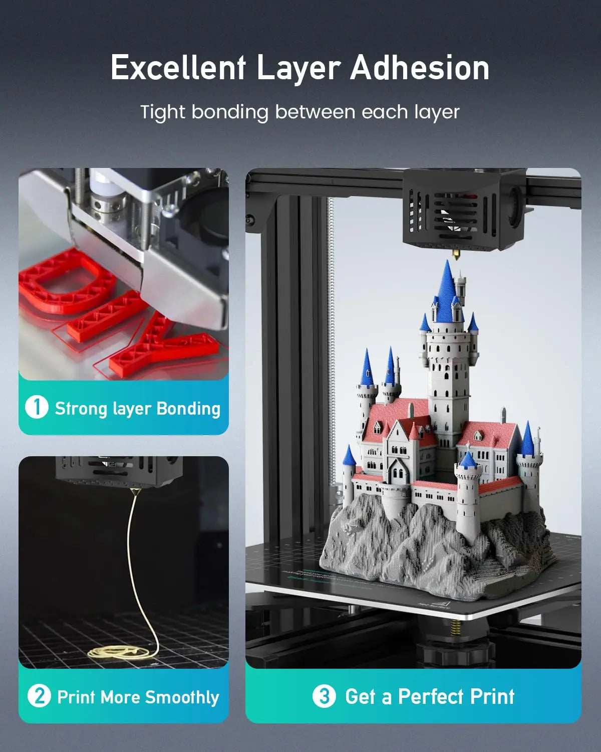 SUNLU 5KG PETG 3D Filament 1.75mm Neatly Wound High Toughness 3D Printing Spool Filament for FDM 3D Printer Materials Fast Ship