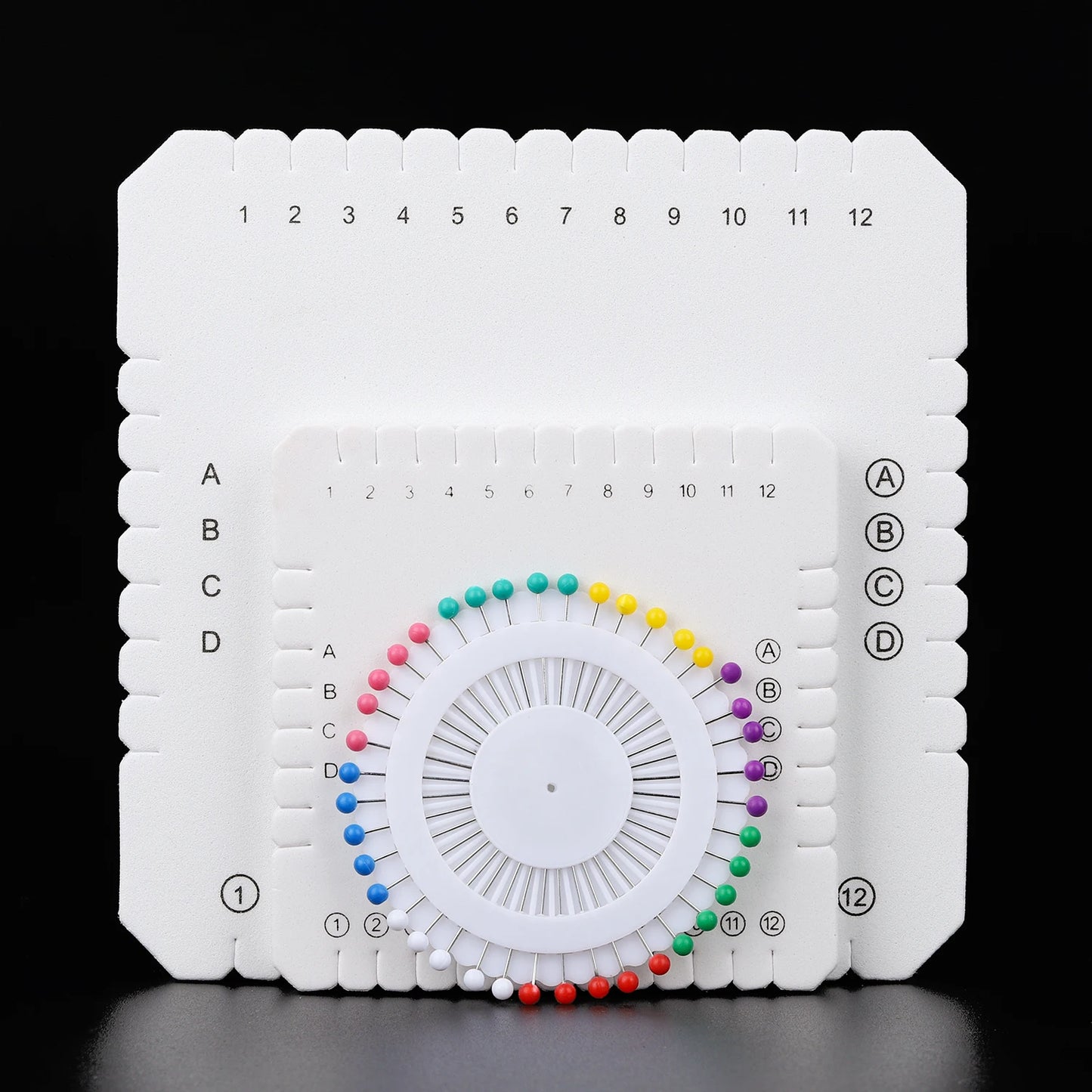 Round Square Knitting Kumihimo Beading Cord Disc Braiding Disk Tray Braided Plate Positioning Pin DIY Bracelet Weaving Board