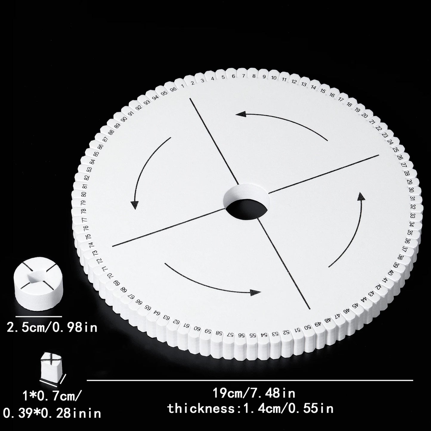 Braiding Disk Round Square Knitting Kumihimo Beading Cord Disc Tray Braiding Braided Plate DIY Bracelet Loom Weaving Board Tool