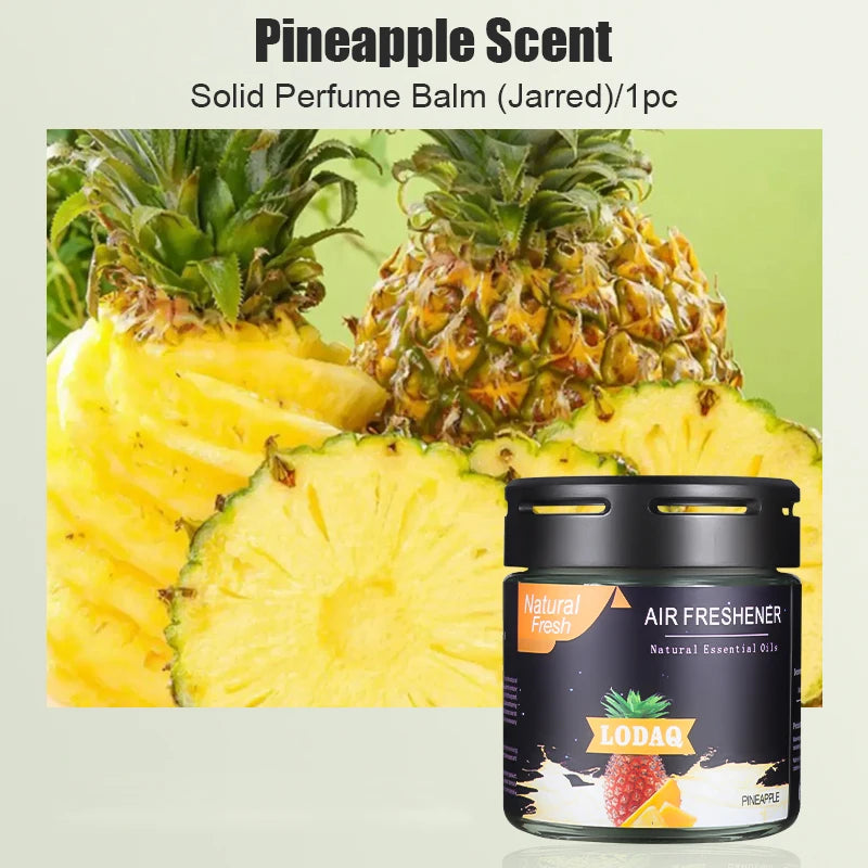 1pc Car Solid Perfume, Car-mounted Aromatherapy for In-car Use, Odor-eliminating Fragrance, Glass Jar Scented Balm
