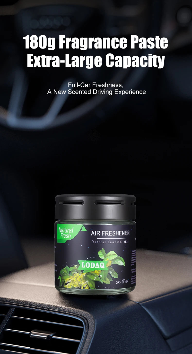 1pc Car Solid Perfume, Car-mounted Aromatherapy for In-car Use, Odor-eliminating Fragrance, Glass Jar Scented Balm
