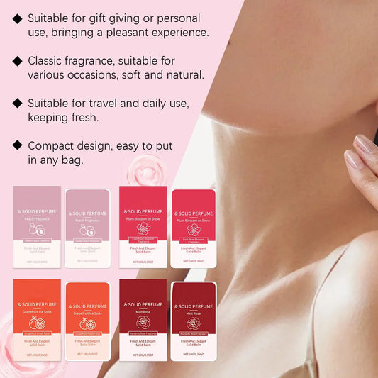 Solid Perfume Long-Lasting Fragrance Light Fragrance Daily Dating Portable Perfume Floral Solid Perfume Fresh And Elegant