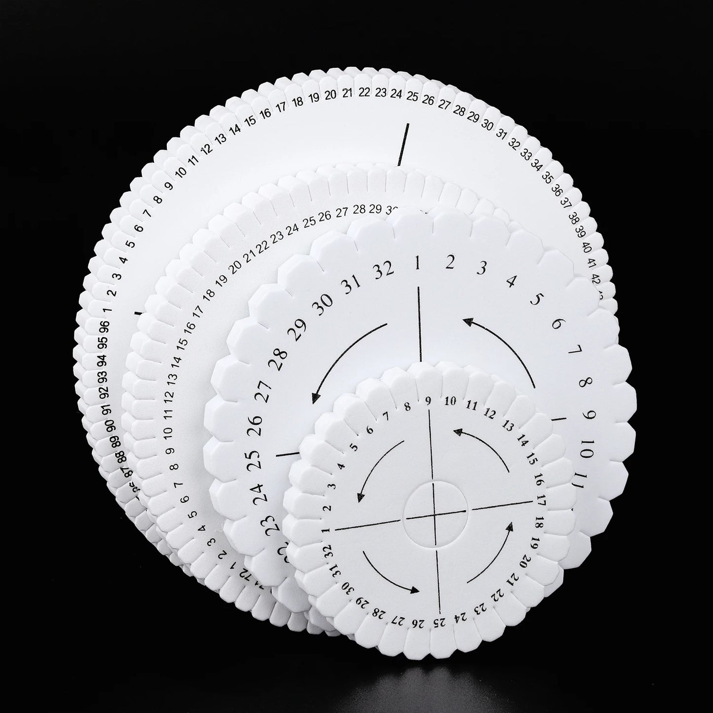 Braiding Disk Round Square Knitting Kumihimo Beading Cord Disc Tray Braiding Braided Plate DIY Bracelet Loom Weaving Board Tool