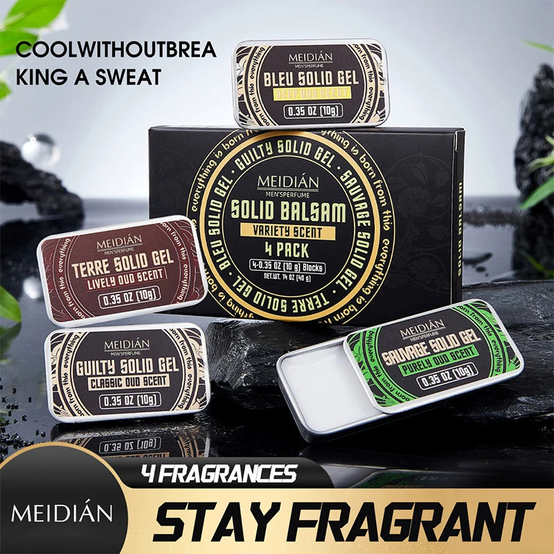 Solid Perfume Set Unisex Portable Fragrance Eau De Toilette Floral Fruity Elegant Fresh Charm Energetic Confident Solid Parfum