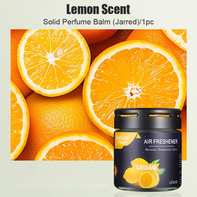 1pc Car Solid Perfume, Car-mounted Aromatherapy for In-car Use, Odor-eliminating Fragrance, Glass Jar Scented Balm
