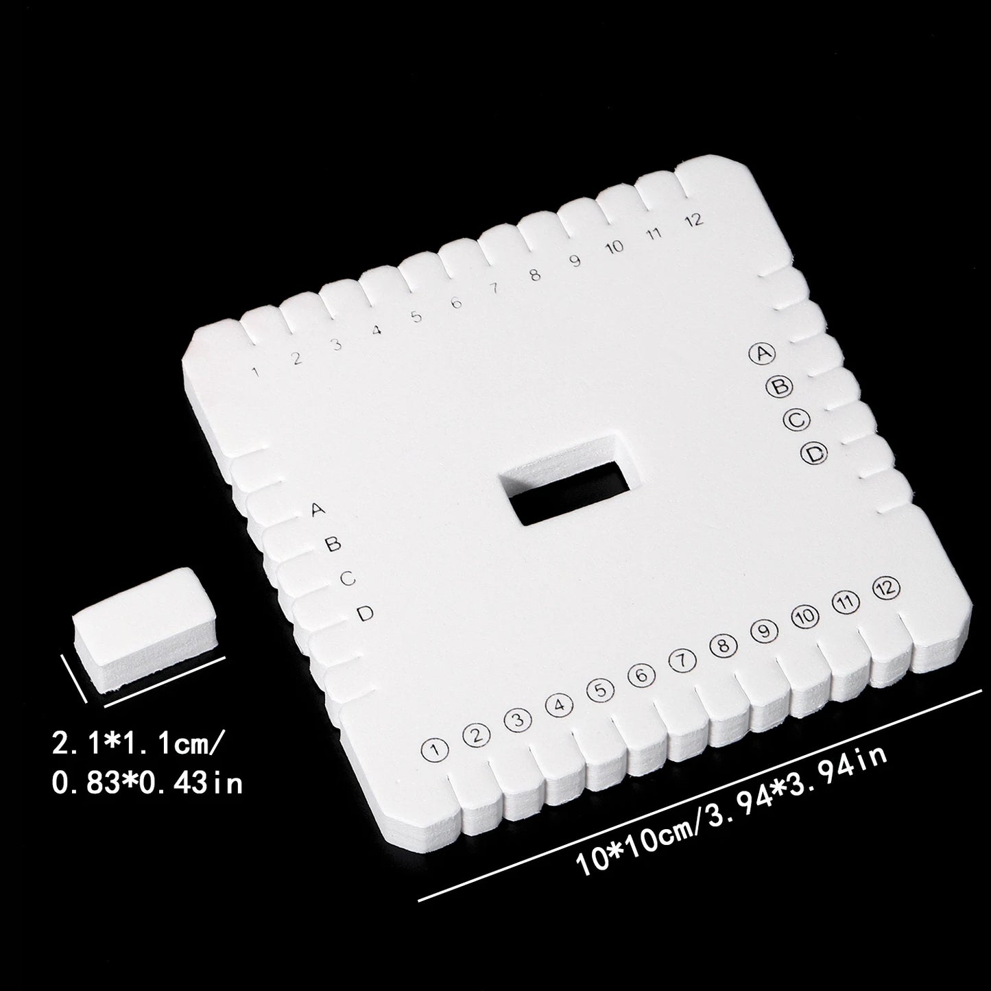 Braiding Disk Round Square Knitting Kumihimo Beading Cord Disc Tray Braiding Braided Plate DIY Bracelet Loom Weaving Board Tool