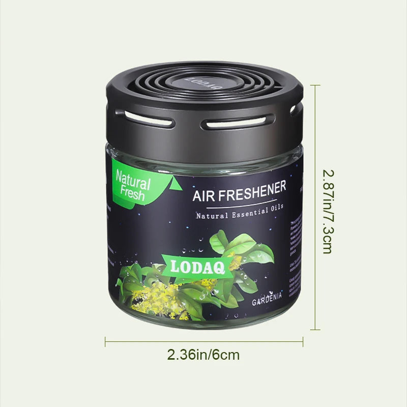 1pc Car Solid Perfume, Car-mounted Aromatherapy for In-car Use, Odor-eliminating Fragrance, Glass Jar Scented Balm