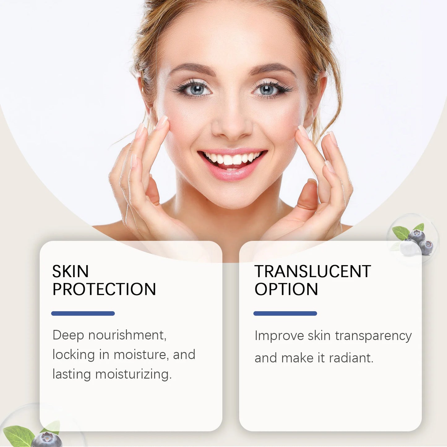 Viareline Blueberry Skin Serum Reduce Dullness Moisturizing Anti-wrinkle Improve Skin Texture Glowing Skin Tone Facial Serum